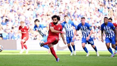 برايتون يمنع ليفربول من تقدم جديد .. وصلاح يكسر رقم دالجليش