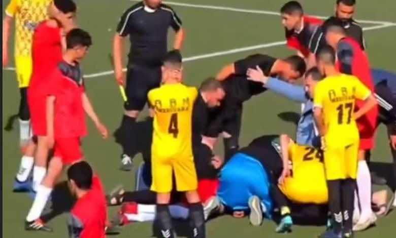 وسيم جزار، الاعلان عن وفاة مأساوية للاعب جزائري شاب في الملاعب