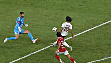 نتيجة الشوط الأول من مباراة الأهلي وسيراميكا في السوبر