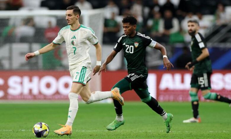 نتيجة مباراة الامارات والجزائر في ربع نهائي كأس العرب، عاجل