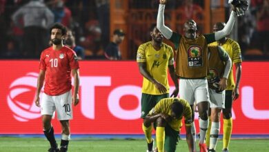 موعد مباراة مصر وجنوب افريقيا في كأس الأمم، القناة الناقلة ومعلق اللقاء