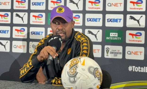 خلال المؤتمر الصحفي الذي يسبق مواجهة زيسكو الزامبي في بطولة كأس الكونفدرالية الأفريقية