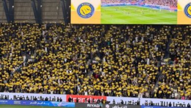 جماهير النصر في مباراة الاتحاد