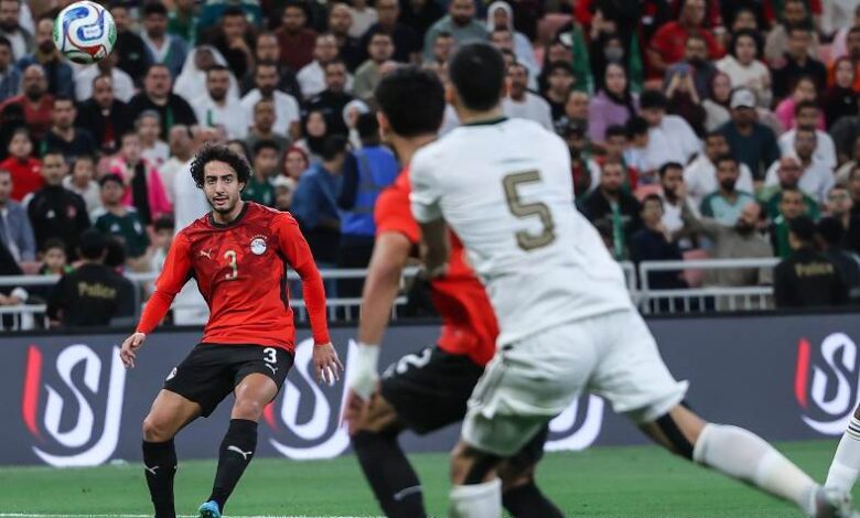 نتيجة الشوط الأول لمباراة مصر والسعودية، عاجل