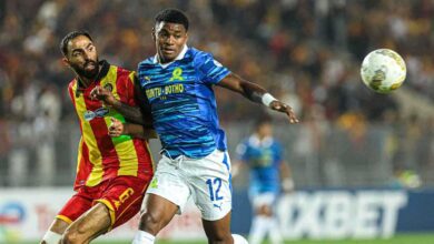 نتيجة الشوط الأول من مباراة صن دوانز والترجي، عاجل