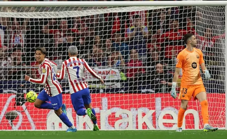 نتيجة مباراة برشلونة وأتلتيكو مدريد، عاجل