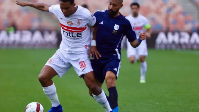 نتيجة الشوط الأول بين الزمالك وانبي