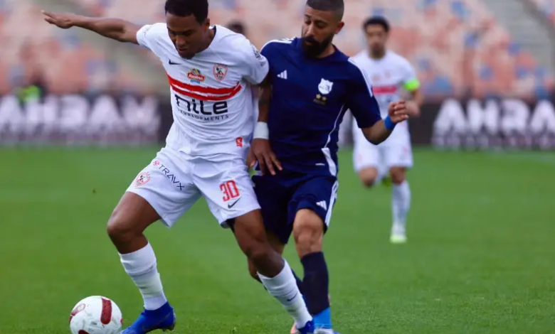 نتيجة الشوط الأول بين الزمالك وانبي