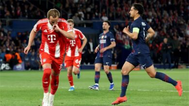 نتيجة الشوط الأول من مباراة باريس سان جيرمان وباريس ميونخ، عاجل