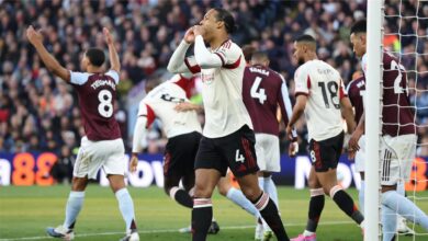 نتيجة مباراة ليفربول وأستون فيلا في الدوري الانجليزي، عاجل