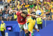 نتيجة الشوط الأول من مباراة مصر واستراليا في كأس العالم، عاجل
