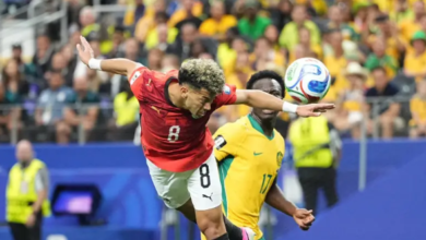 نتيجة الشوط الأول من مباراة مصر واستراليا في كأس العالم، عاجل