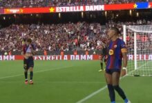 نتيجة الشوط الأول من مباراة برشلونة والأهلى، عاجل